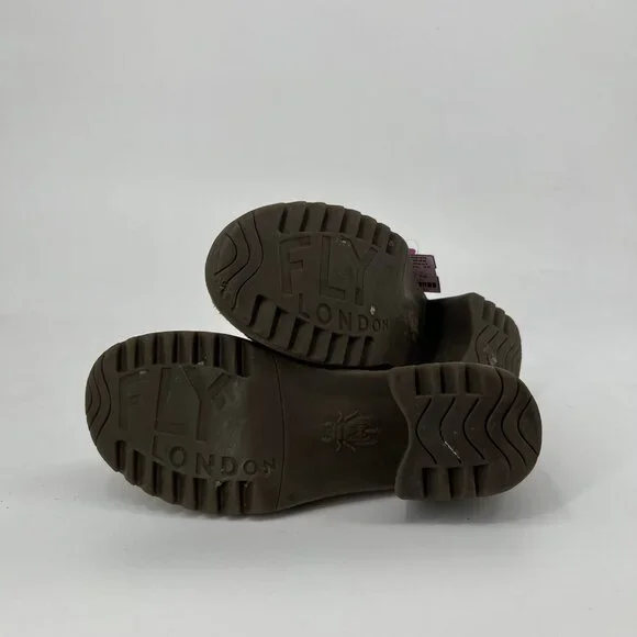 Fly London Tan Suede Block Heel Loafers | Size 39EU - Picture 3 of 5